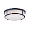 Maxim Rogue 3-Light 17" Wide Black Flush Mount Light 10270WTBK - alternate 1